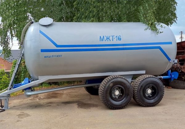Бочка МЖТ-16 з центробіжним насосом для навозу та КАС