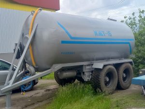 Бочка МЖТ-16 пневмоход/євроосі з насосом НМР-Г120 для КАС та хім.сумішей