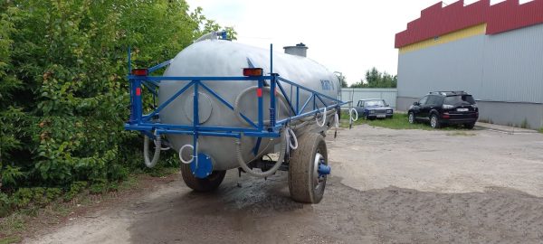 Бочка МЖТ-8 одноосна з мотопомпою для води та КАС - Зображення 3