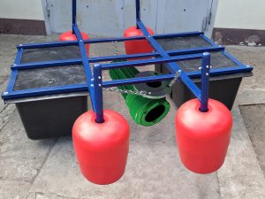 Плавуча насосна станція змішувач верхньої корки навозу НСК 100/30ПЗ (7,5кВт, 100м3/год) для лагун